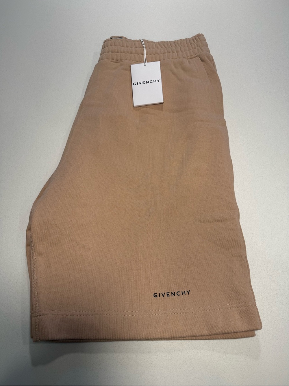 Givenchy Light Beige Sweat Shorts with Logo